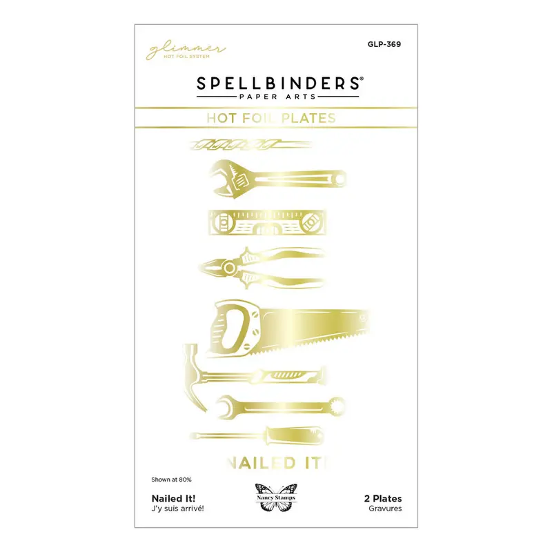Spellbinders - Nailed It! Glimmer Hot Foil Plate