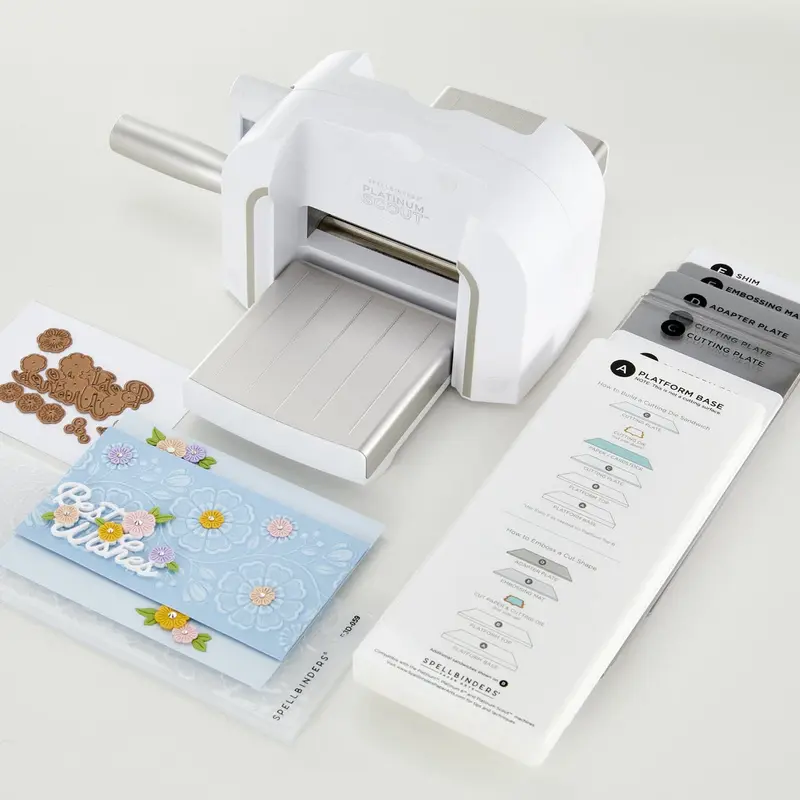Spellbinders - Platinum Scout Die Cutting and Embossing Machine 3.5 Inch Platform - White
