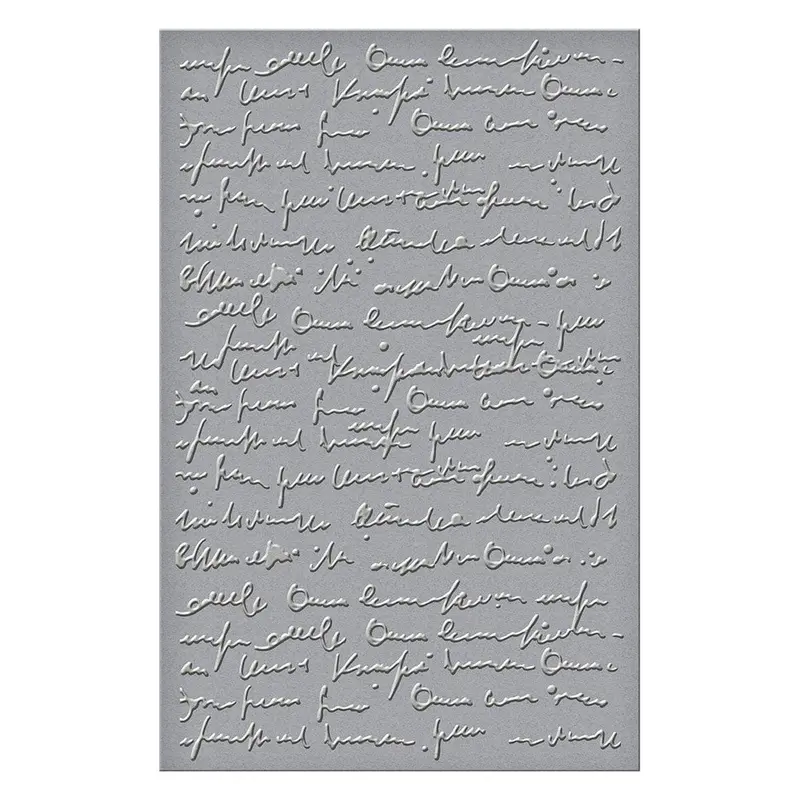 Spellbinders - Scribbled Letter Embossing Folder