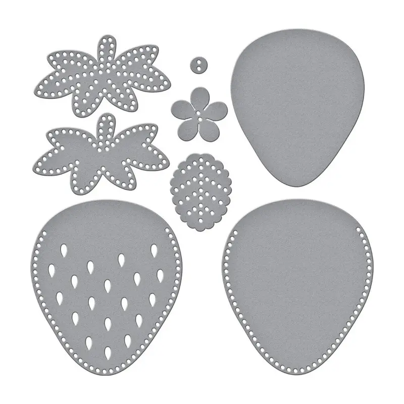 Spellbinders - Summer Felt Stitch & Create Etched Dies Berry Blossom