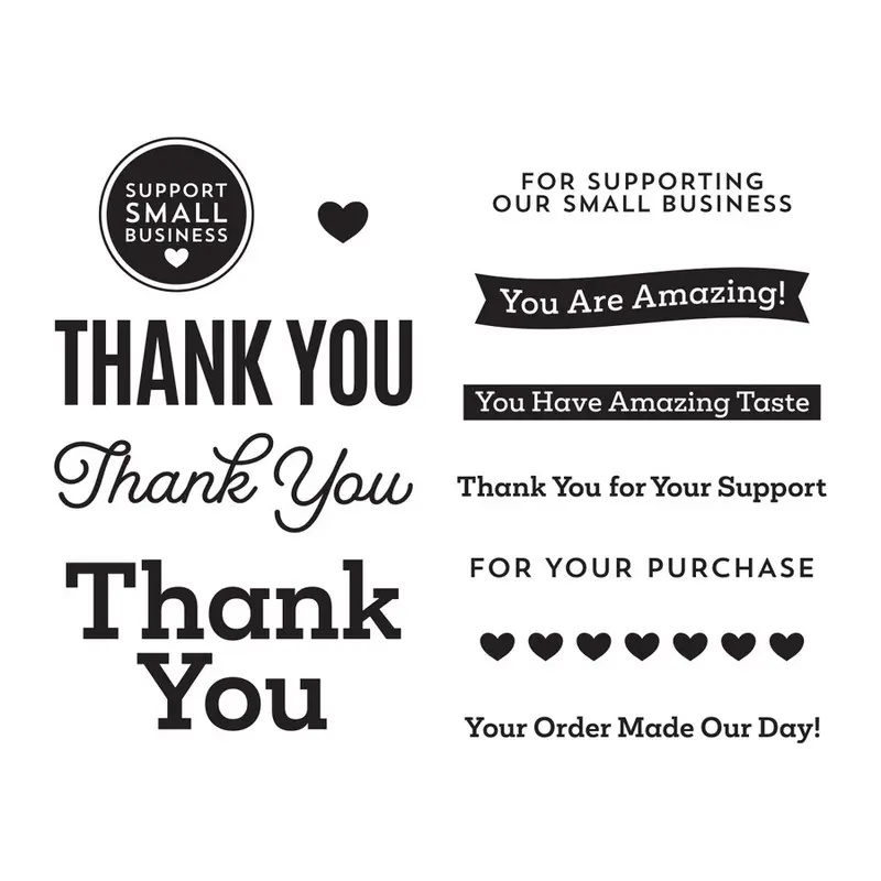Spellbinders - Support Small Business Clear Stamp