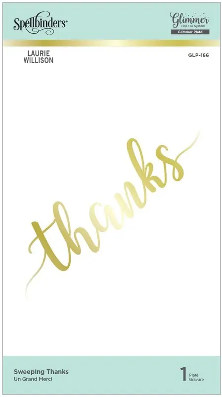 Spellbinders - Sweeping Thanks Hot Foil Plate