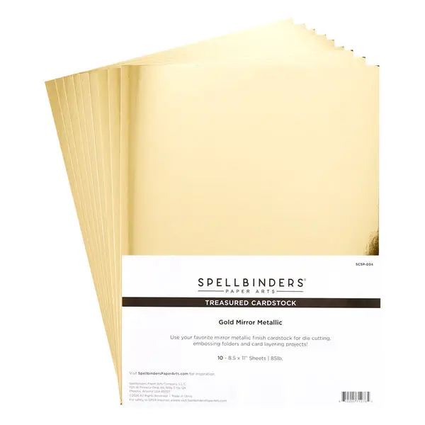 Spellbinders - Treasured Cardstock Gold Mirror Metallic