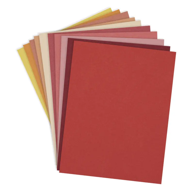 Spellbinders - Warm Assortment ColorWheel Cardstock 8.5x11 Inch (20 Sheets)