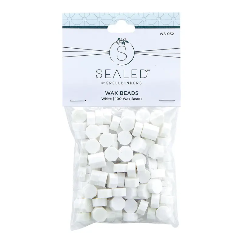 Spellbinders - White Wax Beads