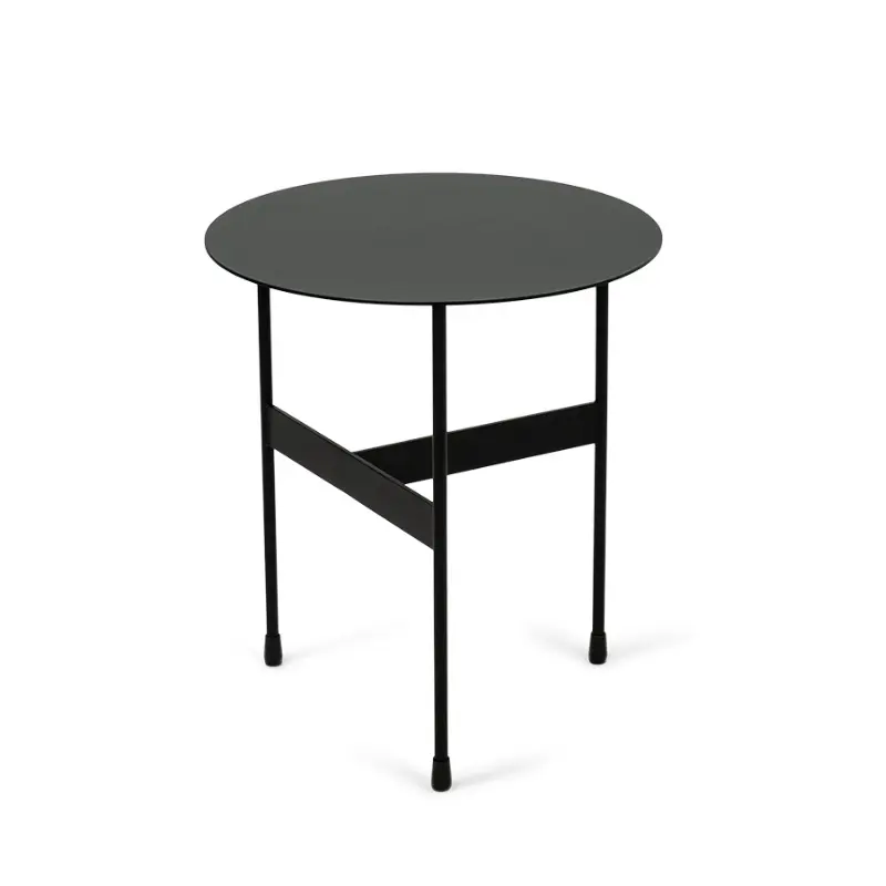 Spinder Design bijzettafel MIRA LAAG mat zwart staal