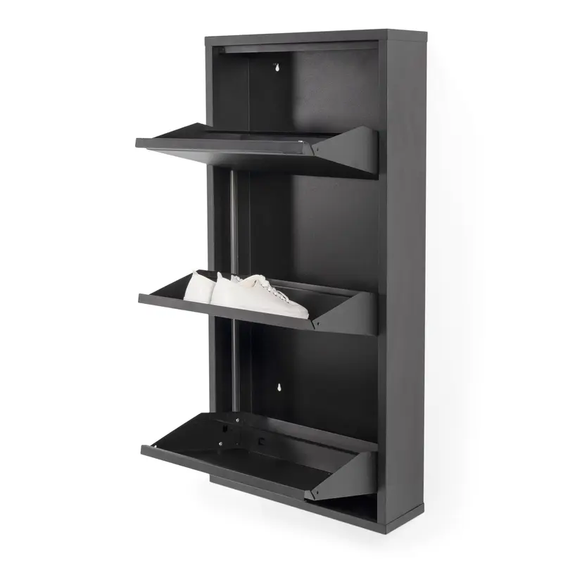 Spinder Design schoenenkast BILLY 3 zwart