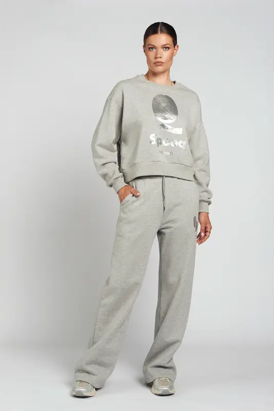 Spooq - Lucy sweater - Grey melange metallic