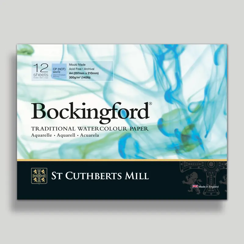 St. Cuthberts Bockingford Cold pressed Wit 300g 21x29,7cm (A4) 12 vel