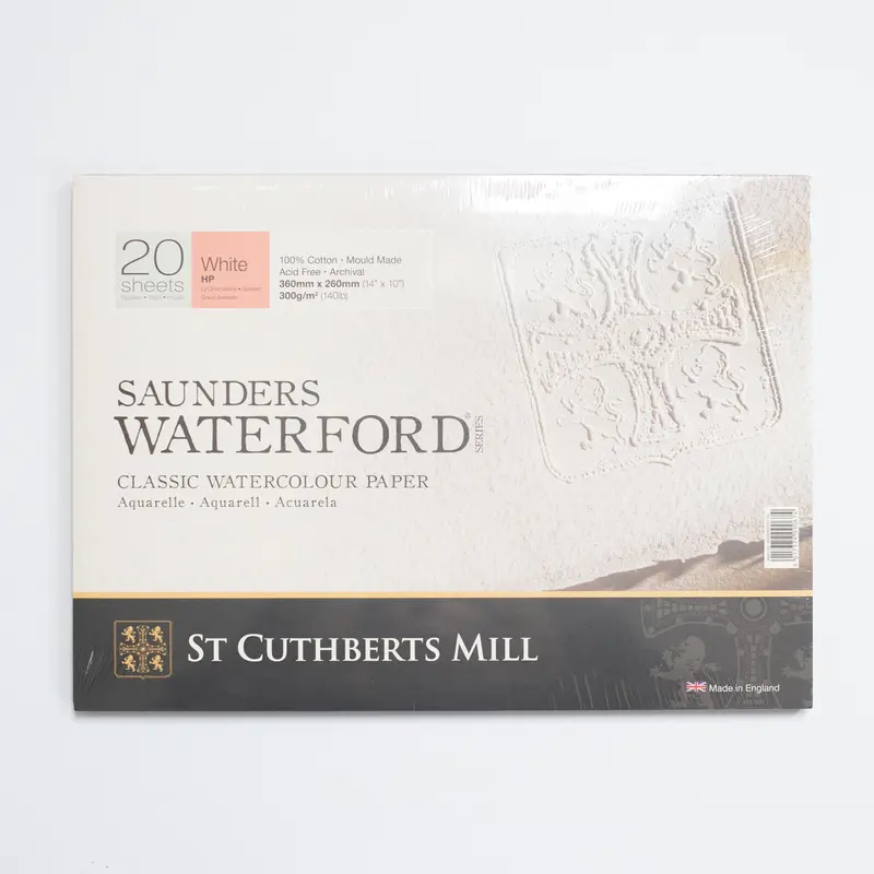St. Cuthberts Saunders Waterford Hot pressed Wit 300g 36x26cm 20 vel