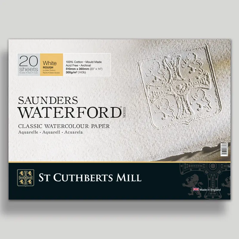 St. Cuthberts Saunders Waterford Rough Wit 300g 51x36cm 20 vel