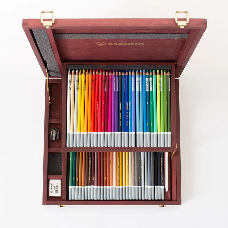 Stabilo Carbothello wooden box 60 pcs + accessories