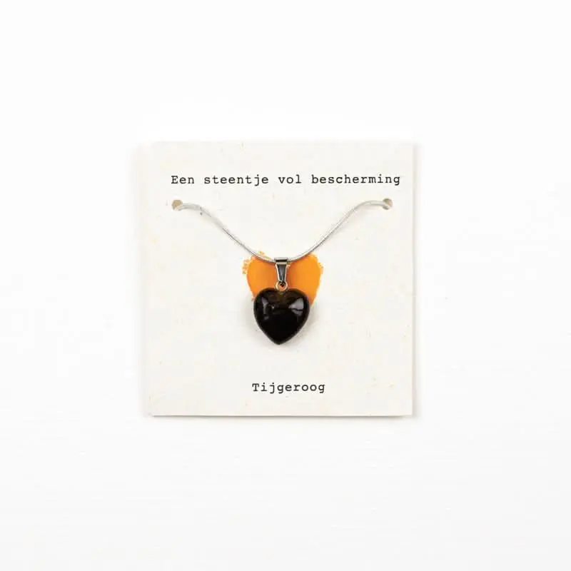 Steentje vol bescherming ketting-Tijgeroog