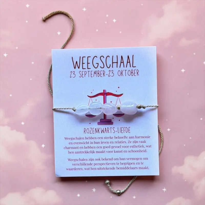 Sterrenbeeld armband weegschaal