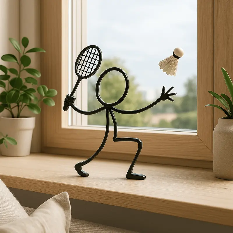Stickyman Badmintonspeler – cadeau voor badmintonner