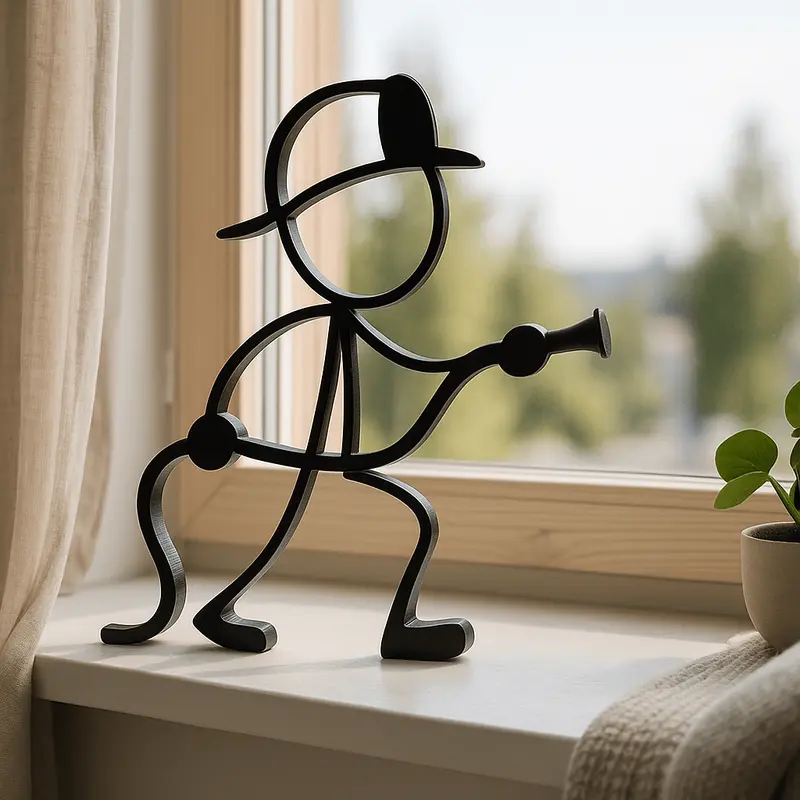 Stickyman Brandweerman met Slang