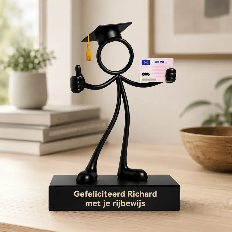 Stickyman cadeau rijbewijs gehaald