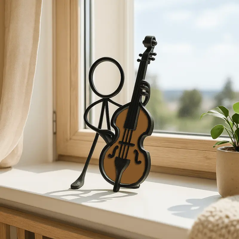 Stickyman Contrabasmuzikant