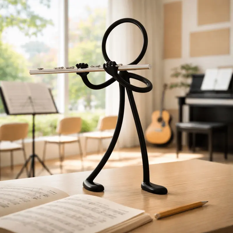 Stickyman Dwarsfluitist – cadeau voor fluitist