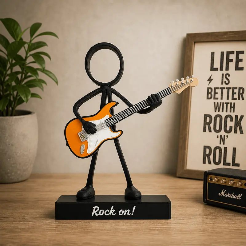 Stickyman Elektrische Gitarist – cadeau voor gitarist