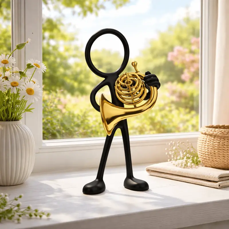 Stickyman F-hoornspeler – cadeau voor muzikant
