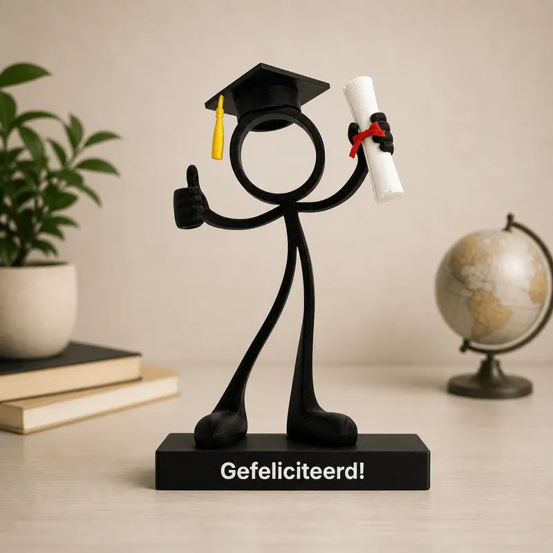 Stickyman Geslaagd – cadeau met diploma