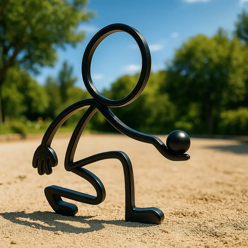 Stickyman Jeu-de-boulesspeler – persoonlijk sportcadeau