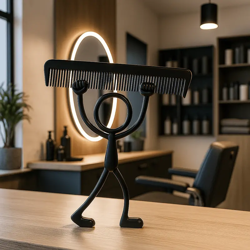 Stickyman Kapper met grote kam – cadeau voor kapper