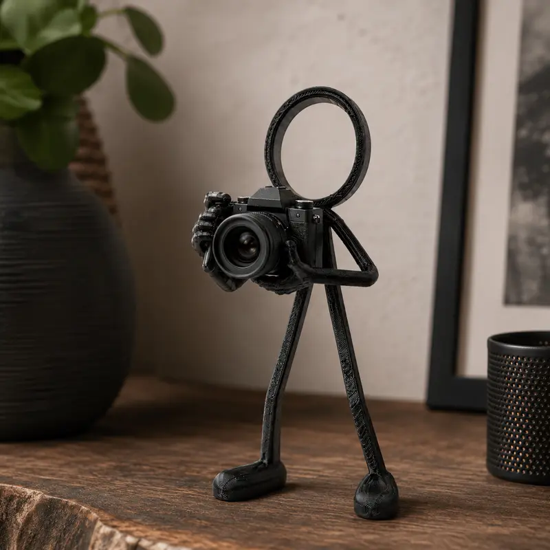 Stickyman Mannelijke Fotograaf – cadeau voor een fotograaf