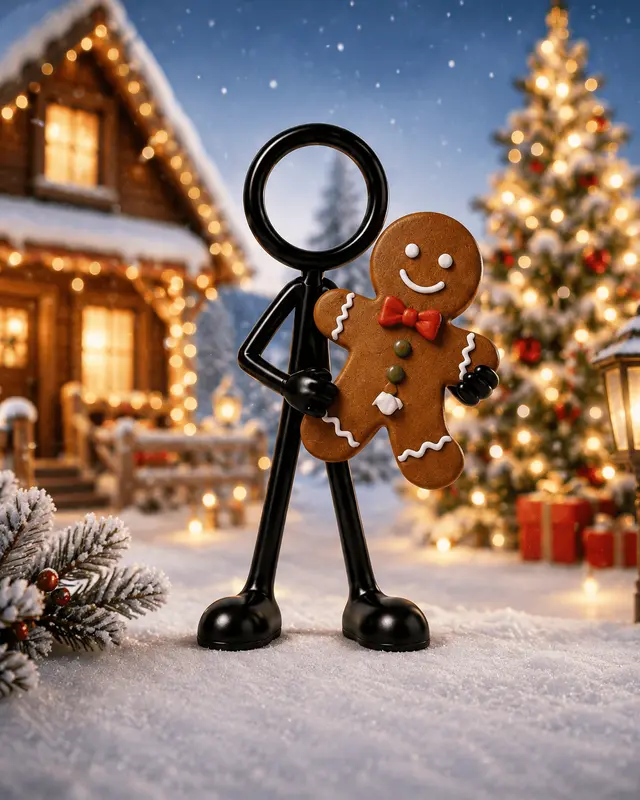 Stickyman met Peperkoekmannetje
