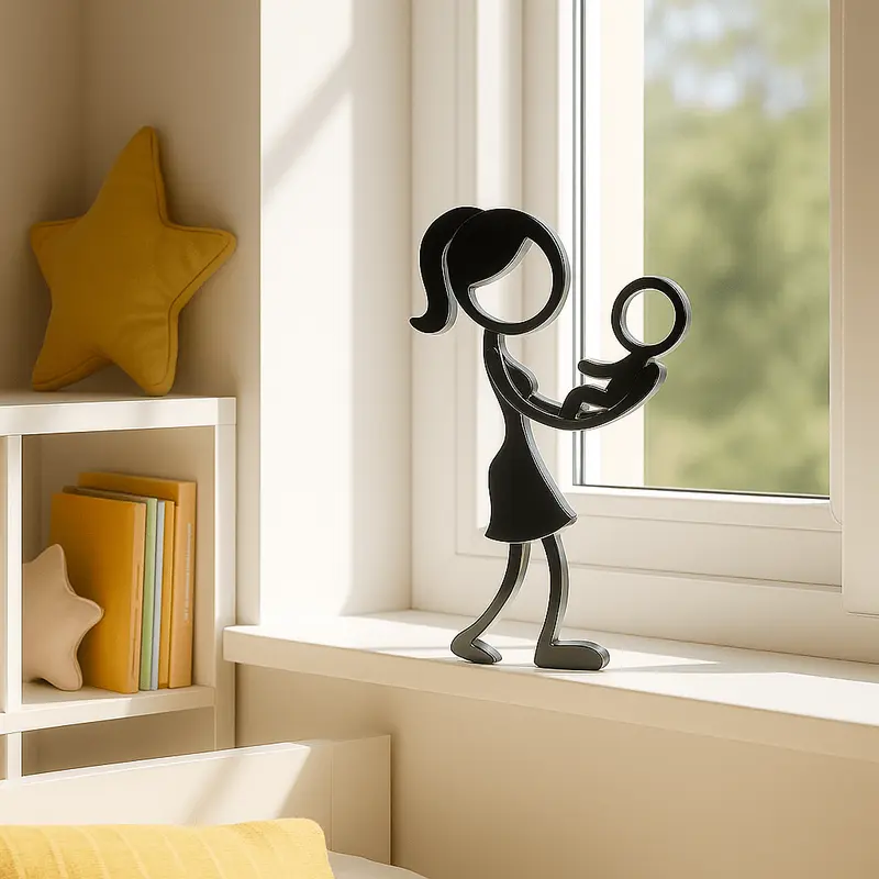 Stickyman Moeder met Baby