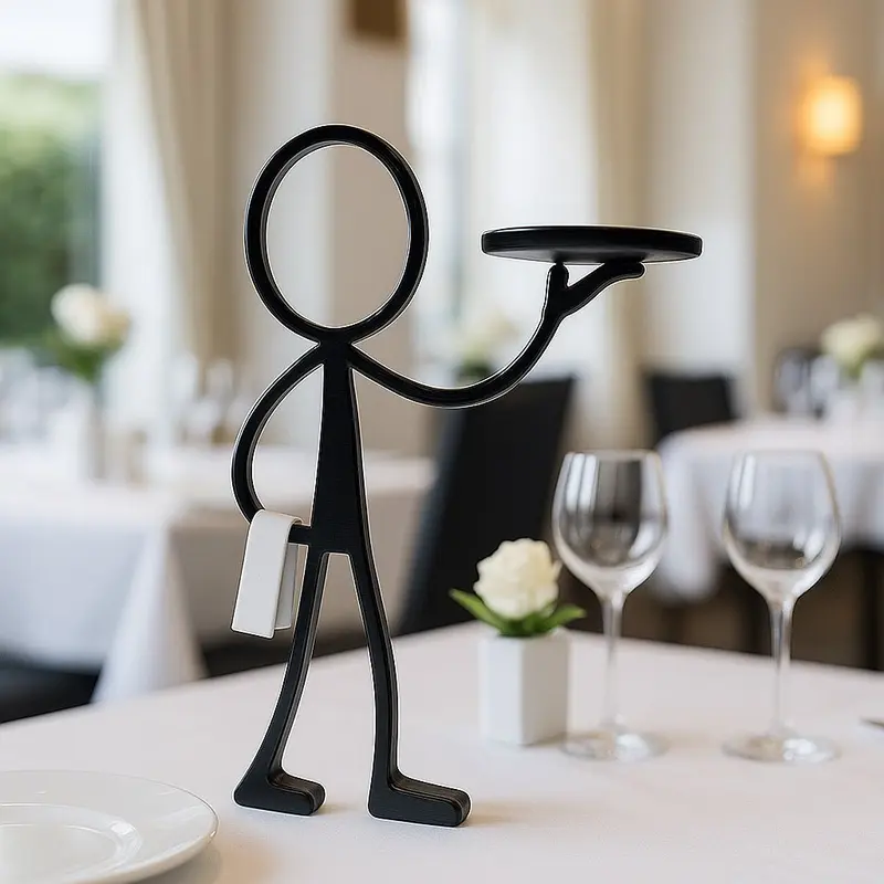 Stickyman Ober – Serveert Stijl met Humor