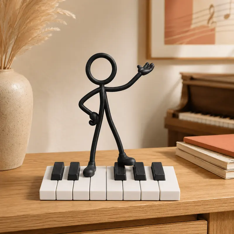 Stickyman Pianist – cadeau voor pianist en muziekliefhebber