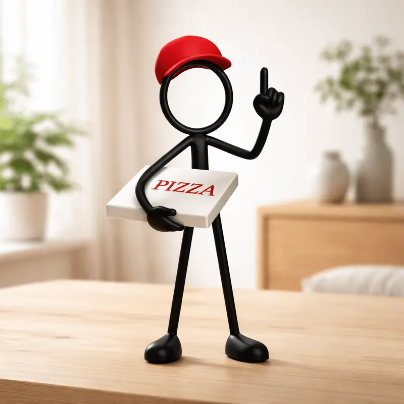 Stickyman Pizzabezorger