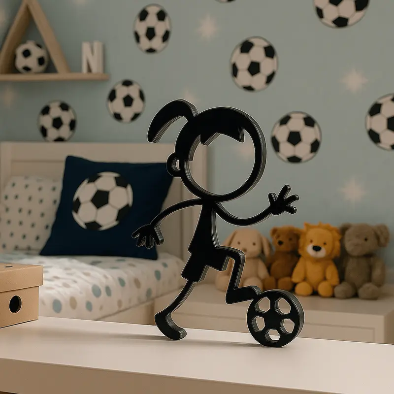 Stickyman Voetballer Meisje