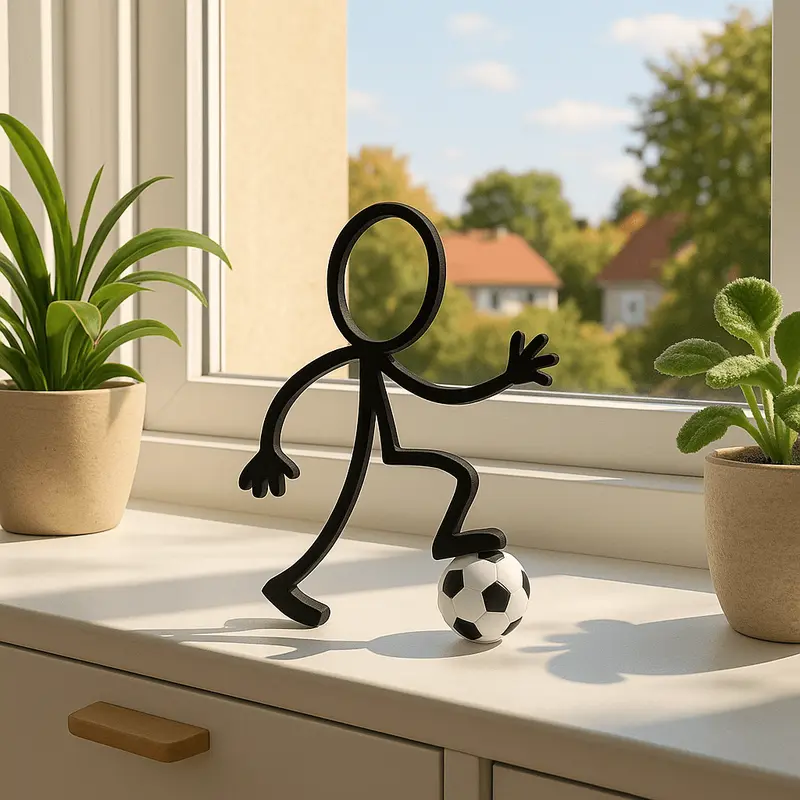 Stickyman Voetballer – met losse voetbal (3,5 cm)