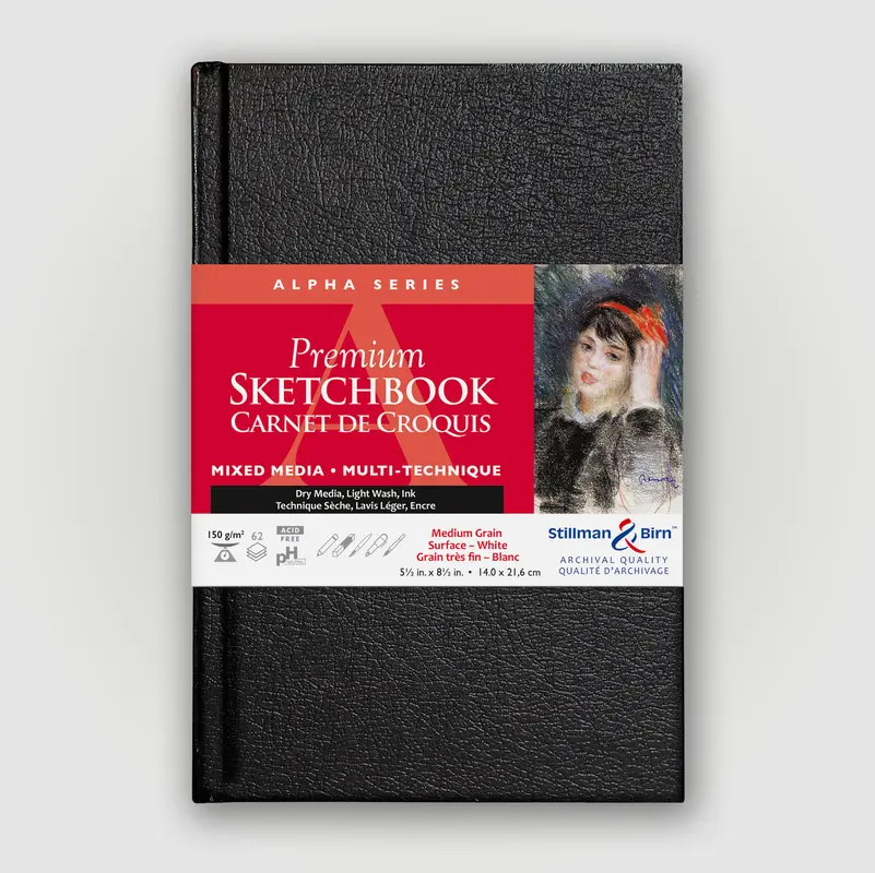 Stillman & Birn Alpha Hardbound 14x21,6cm 150g 62 sheets