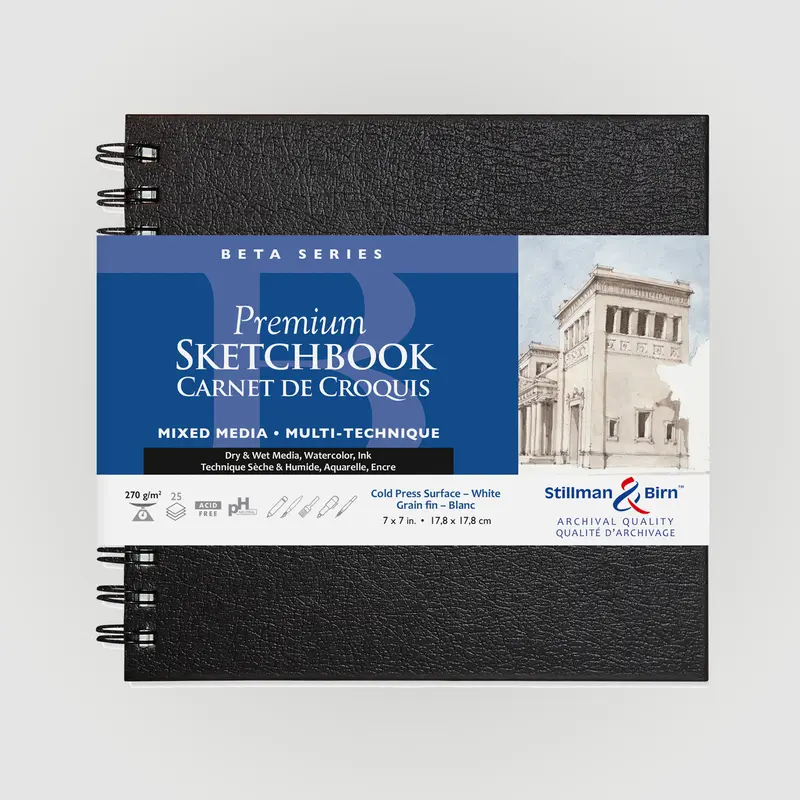 Stillman & Birn Beta Wirebound 17,8x17,8cm 270g 25 sheets