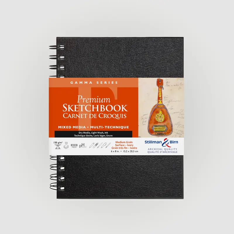 Stillman & Birn Gamma Wirebound 15,2x20,3cm 150g 50 sheets