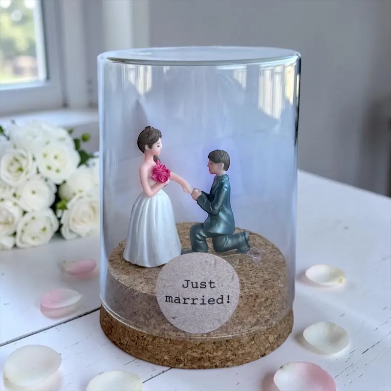 Stolp Just Married – Bruidspaar 6x8cm