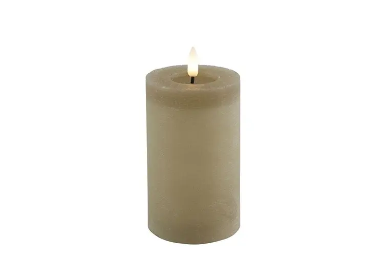 Stompkaars rustiek Ø7,5CM LED ro Lyon M beige