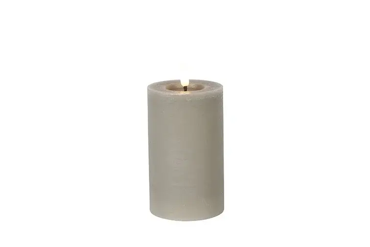 Stompkaars rustiek Ø7,5CM LED ro Lyon M grijs