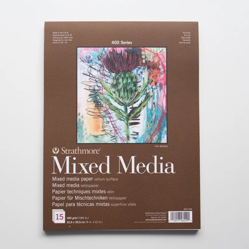 Strathmore 400 Mixed Media Pad 23x31cm 300g