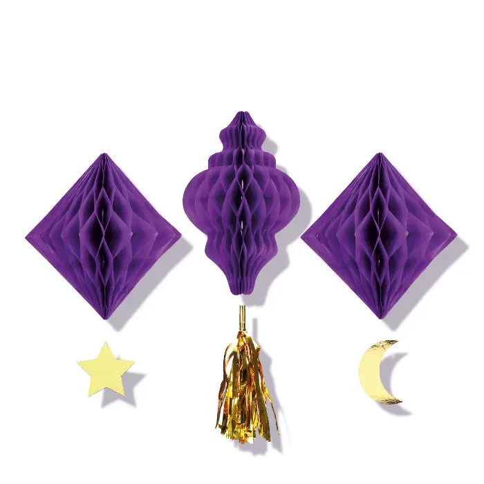 Suikerfeest Honeycomb deco 3pk