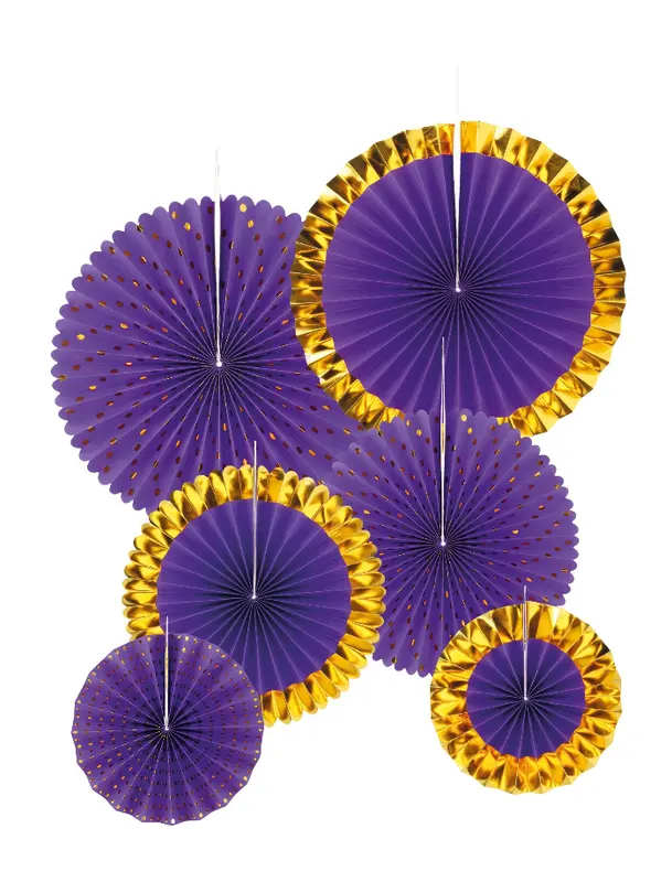 Suikerfeest Paper fan 6 pk/2pk 20/30/40cm