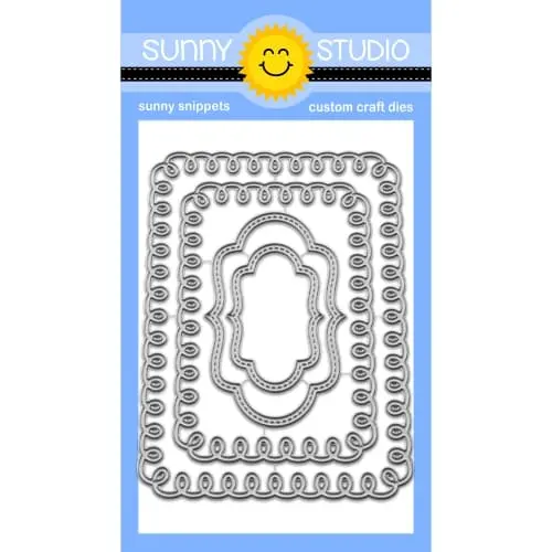 Sunny Studio - Loopy Rectangle Frame Dies