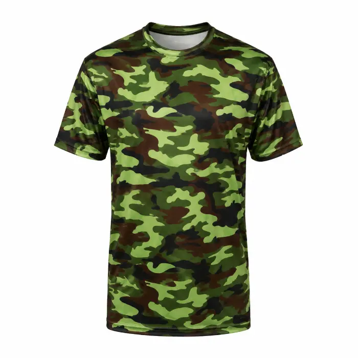 T-shirt camouflage groen maat XXL