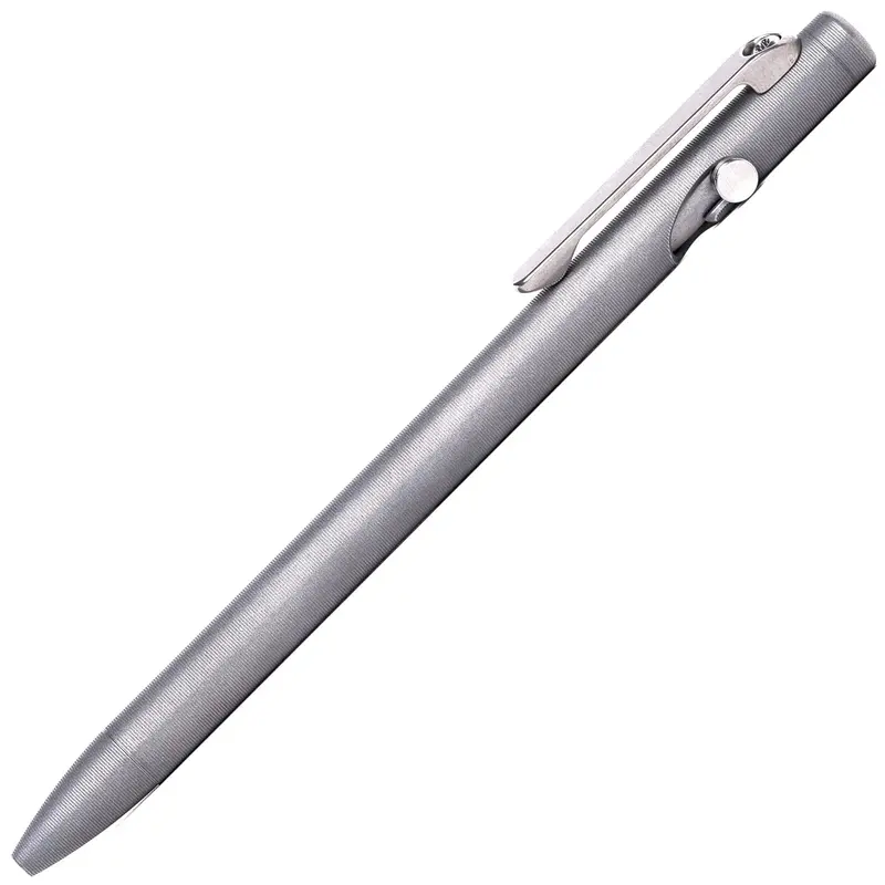 Tactile Turn Slim Bolt Action Titanium Stonewashed pen