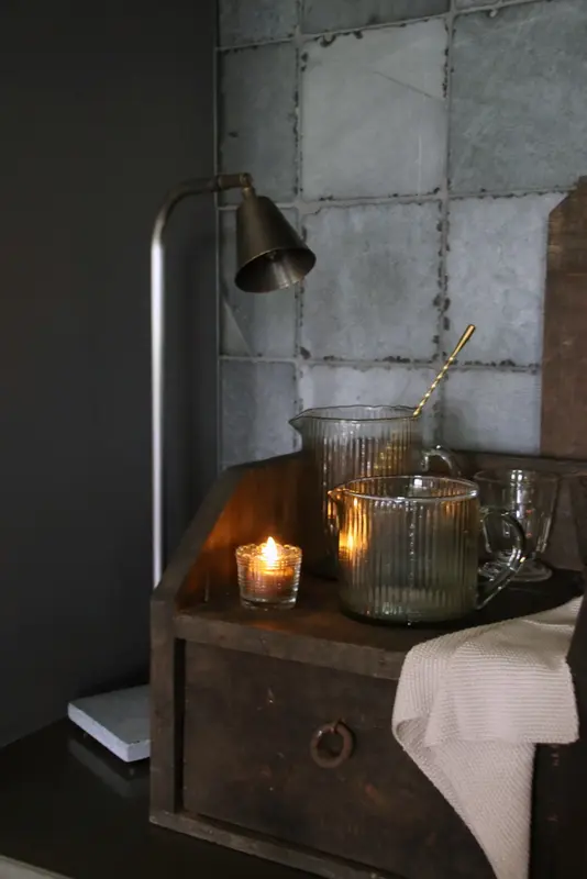 Tafellamp Aura Peeperkorn kelk Old Grey