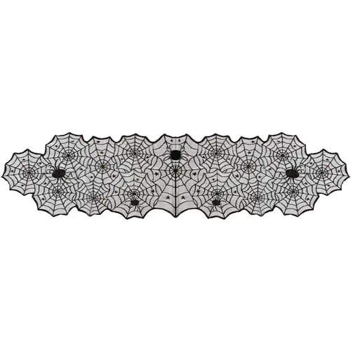 Tafelloper Happy Halloween spinnenweb 45x185cm